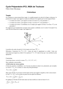 Kinematik af en top: Euler-vinkler og hastighed