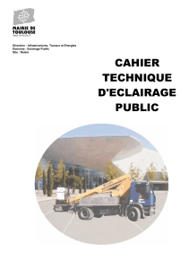Cahier Technique d'&Eacute;clairage Public de Toulouse