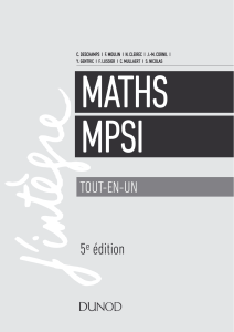 Math&eacute;matiques MPSI Tout-en-un - 4e &eacute;dition by Claude Deschamps, Fran&ccedil;ois Moulin, Andr&eacute; Warusfel, Nathalie Cleirec, Jack Michel Cornil, Yoann Gentric, Fran&ccedil;ois Lussier, 
