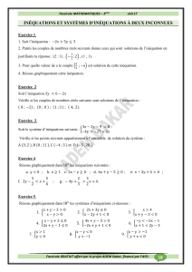 Fascicule de math&eacute;matiques 3&egrave;me : in&eacute;quations et syst&egrave;mes