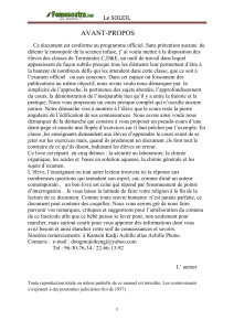 Le SOLEIL : Manuel de chimie pour Terminale