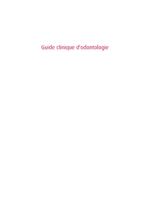 Guide clinique d'odontologie