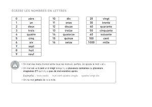 French Numbers in Words: Writing Guide