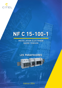 NF C 15-100-1: Guide sur les parafoudres 2024