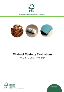FSC Chain of Custody Evaluations Standard (FSC-STD-20-011 V4-2)