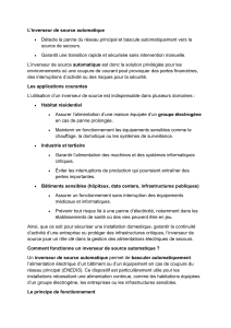 L'inverseur de source automatique : Fonctionnement et applications