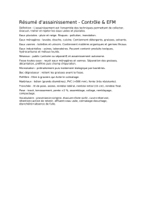 R&eacute;sum&eacute; d'assainissement : Eaux us&eacute;es, r&eacute;seaux, et traitements