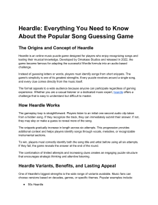 Heardle  Everything You Need to Know About the Popular Song Guessing Game