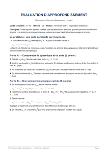 &Eacute;valuation Maths Terminale : r&eacute;currence et sommes t&eacute;lescopiques