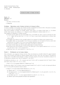Axiome du choix et lemme de Zorn &ndash; Probl&egrave;me corrig&eacute; MPSI/MP2I