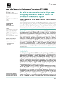 Time-Variant Reliability-Based Design Optimization via T-PFR Method