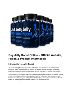 Buy Jelly Boost Online &ndash; Official Website, Prices & Product Information