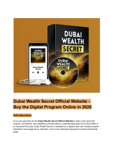 Dubai Wealth Secret Official Website &ndash; Buy the Digital Program Online in 2026