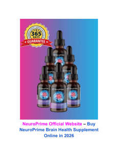 NeuroPrime Official Website &ndash; Buy NeuroPrime Brain Health Supplement Online in 2026